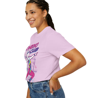 Cardio Club Retro 80s Grid Aerobics Graphic Tee | Vintage Gym Shirt Women