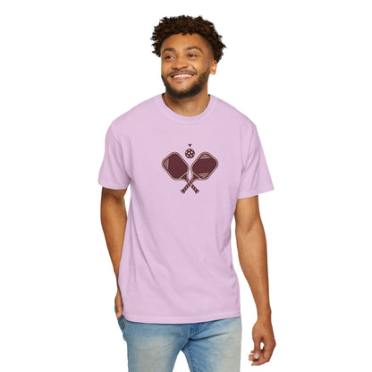Pickleball Heart Icon Tee Pickler Love Minimalist Graphic Unisex Shirt