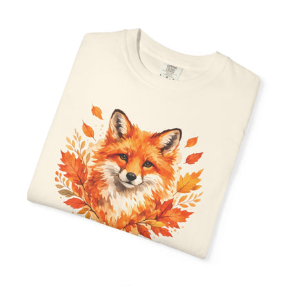 Watercolor Fox Graphic Tee | Autumn Wildlife Art Shirt | Nature Lover Gift | Unisex