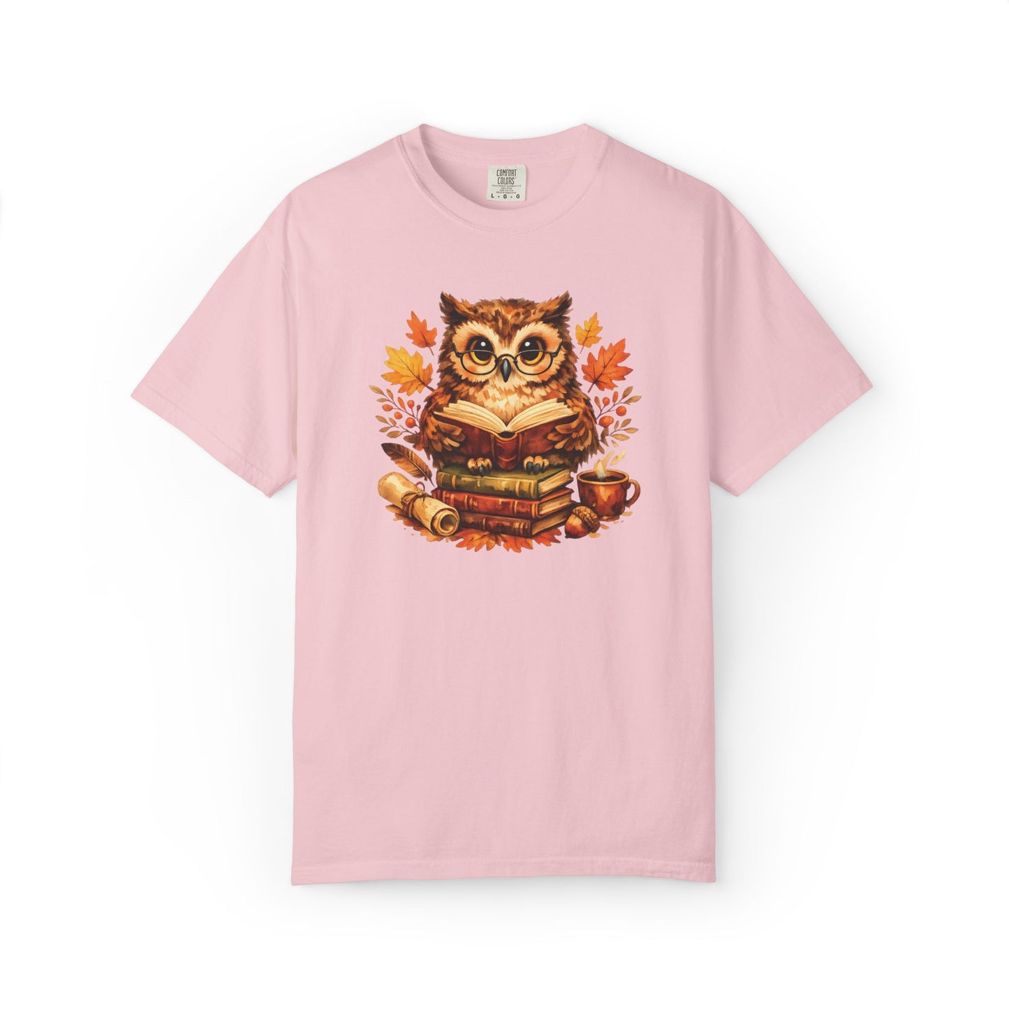 Wise Owl Watercolor Humor Tee | Book Lover Nature Shirt | Whimsical Wildlife Gift