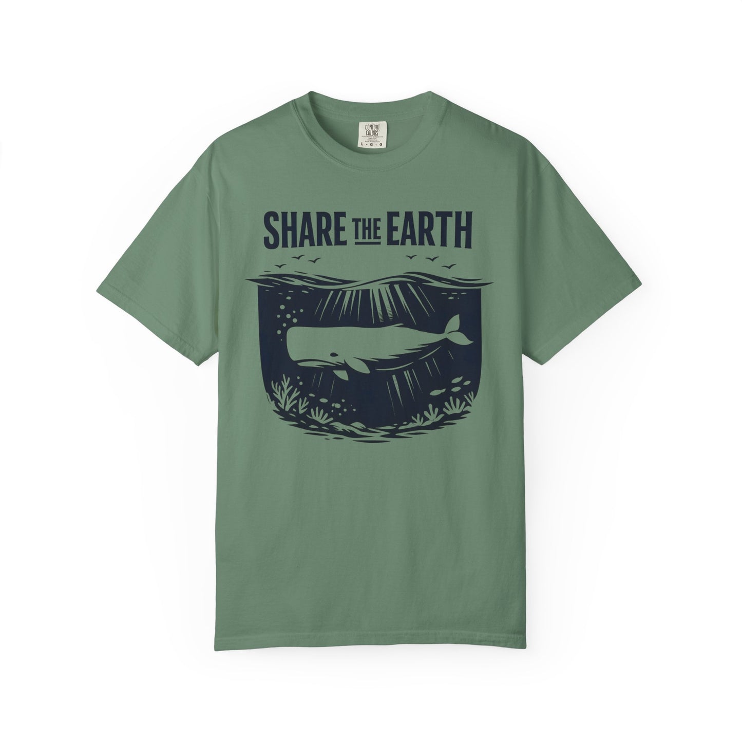 Whale Conservation Tee | Share the Earth Graphic Shirt | Ocean Wildlife Gift | Unisex