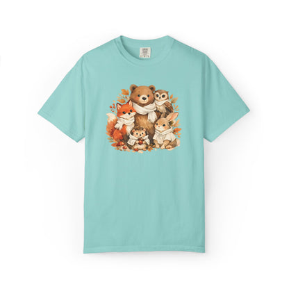 Woodland Friends Watercolor Tee | Forest Animal Gift Shirt | Wildlife Art | Nature Lover
