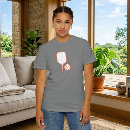 Pickleball Paddle And Ball Icon Tee Minimalist Pickler Unisex T-Shirt