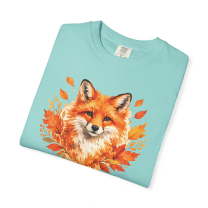 Watercolor Fox Graphic Tee | Autumn Wildlife Art Shirt | Nature Lover Gift | Unisex