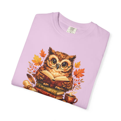 Wise Owl Watercolor Humor Tee | Book Lover Nature Shirt | Whimsical Wildlife Gift