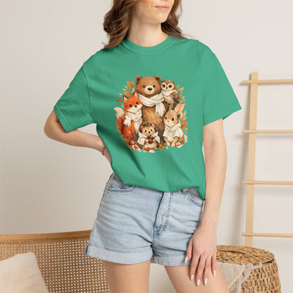 Woodland Friends Watercolor Tee | Forest Animal Gift Shirt | Wildlife Art | Nature Lover