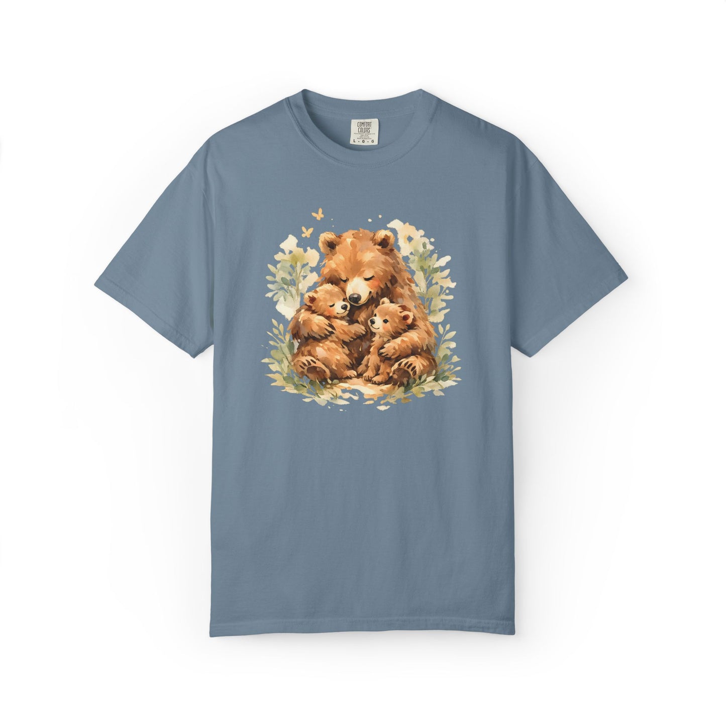 Mother Bear and Cubs Watercolor Tee | Wildlife Art Shirt | Mother Nature Gift | Unisex