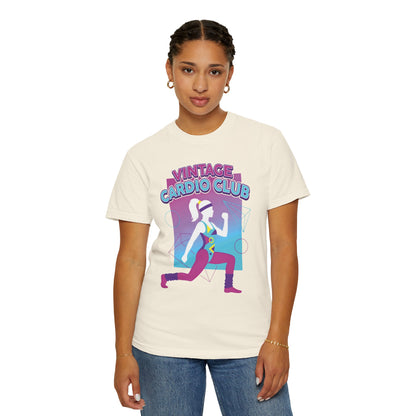 Vintage Cardio Club Retro 80s Lunge Graphic Tee | Workout Shirt Women