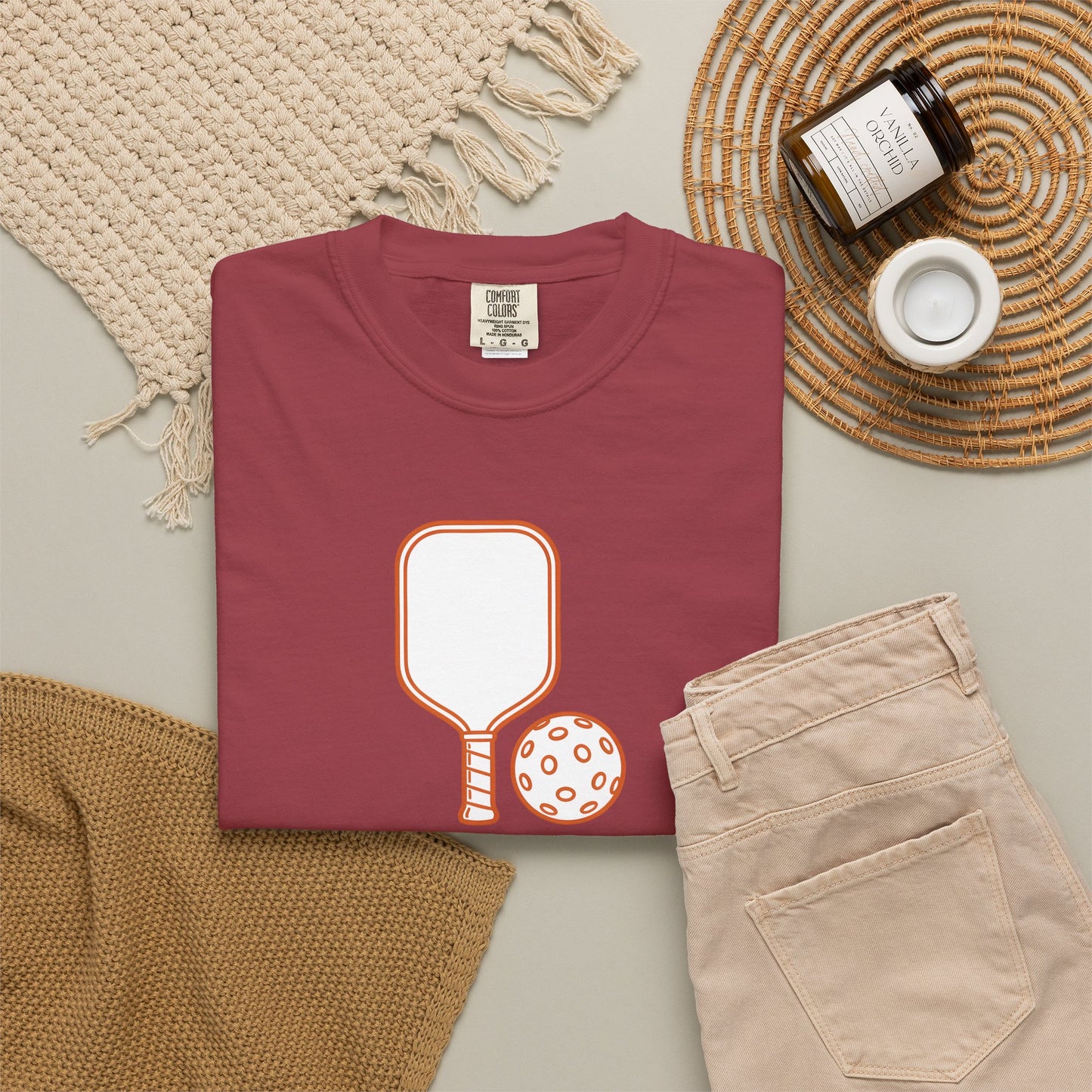 Pickleball Paddle And Ball Icon Tee Minimalist Pickler Unisex T-Shirt