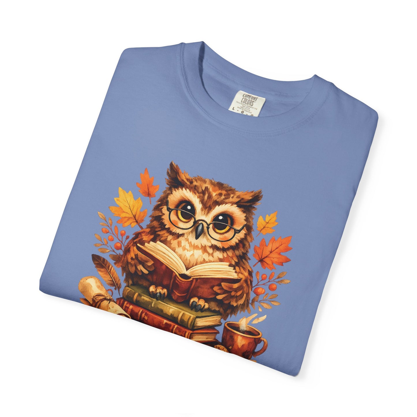 Wise Owl Watercolor Humor Tee | Book Lover Nature Shirt | Whimsical Wildlife Gift