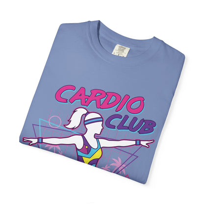 Cardio Club Retro 80s Grid Aerobics Graphic Tee | Vintage Gym Shirt Women