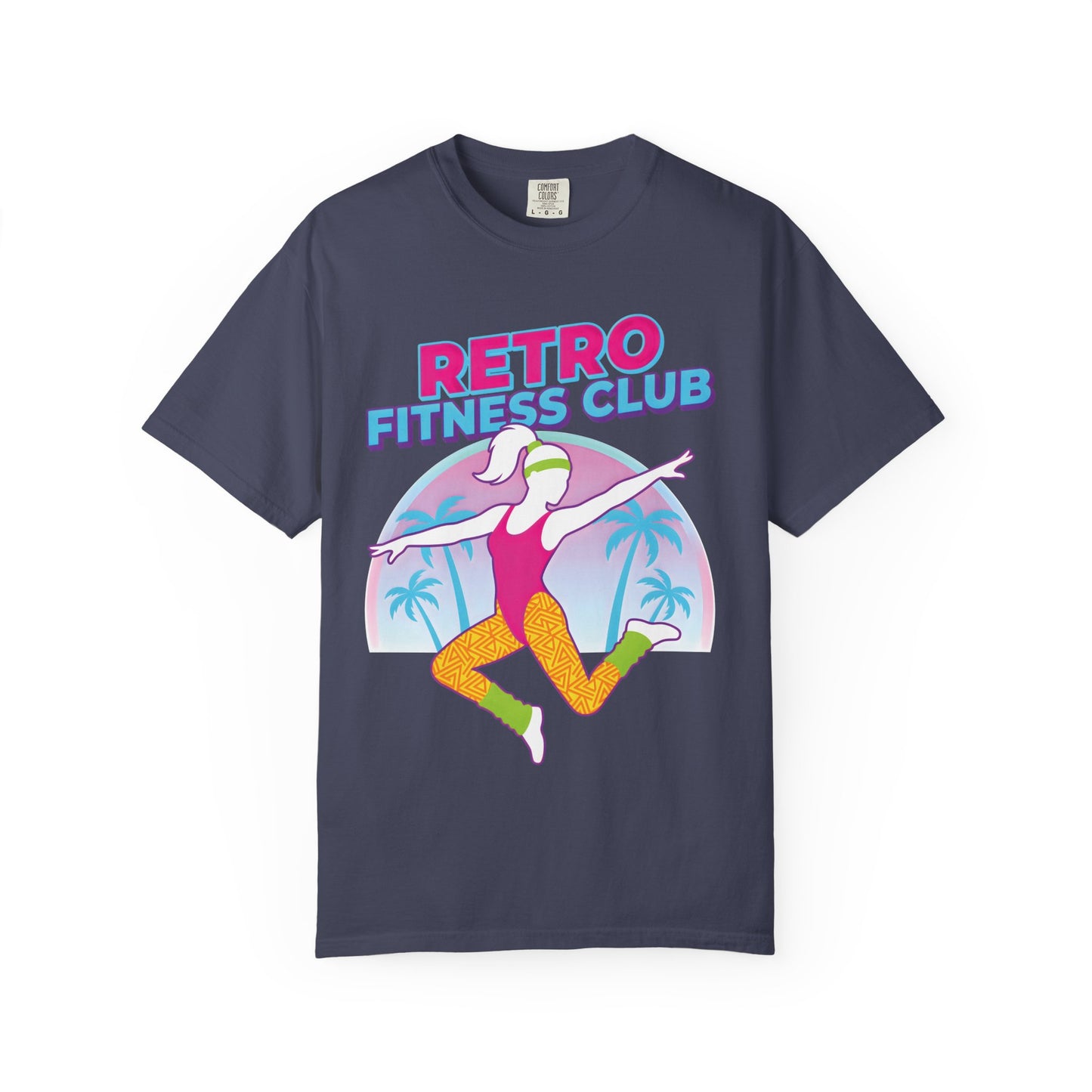 Retro Fitness Club 80s Aerobics Graphic Tee | Vintage Gym Shirt Women