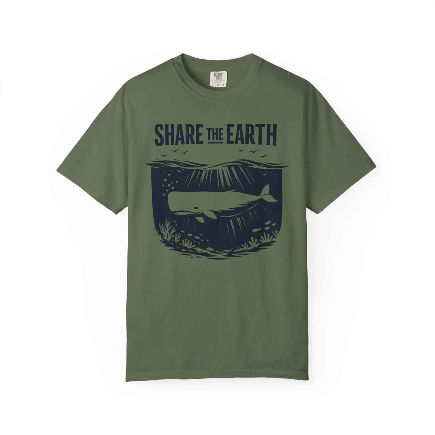 Whale Conservation Tee | Share the Earth Graphic Shirt | Ocean Wildlife Gift | Unisex