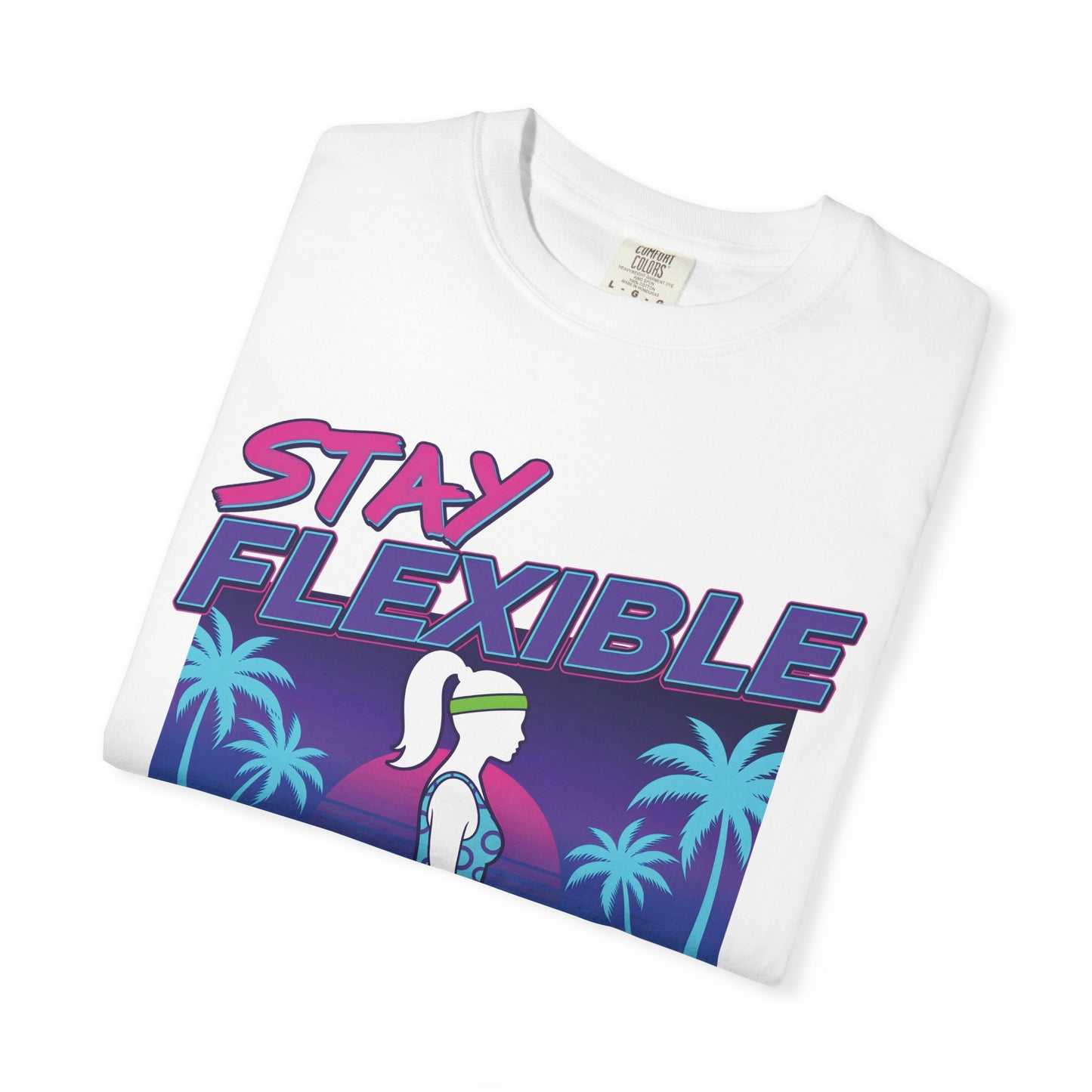 Stay Flexible Retro 80s Splits Aerobics Tee | Vintage Gym Shirt Women