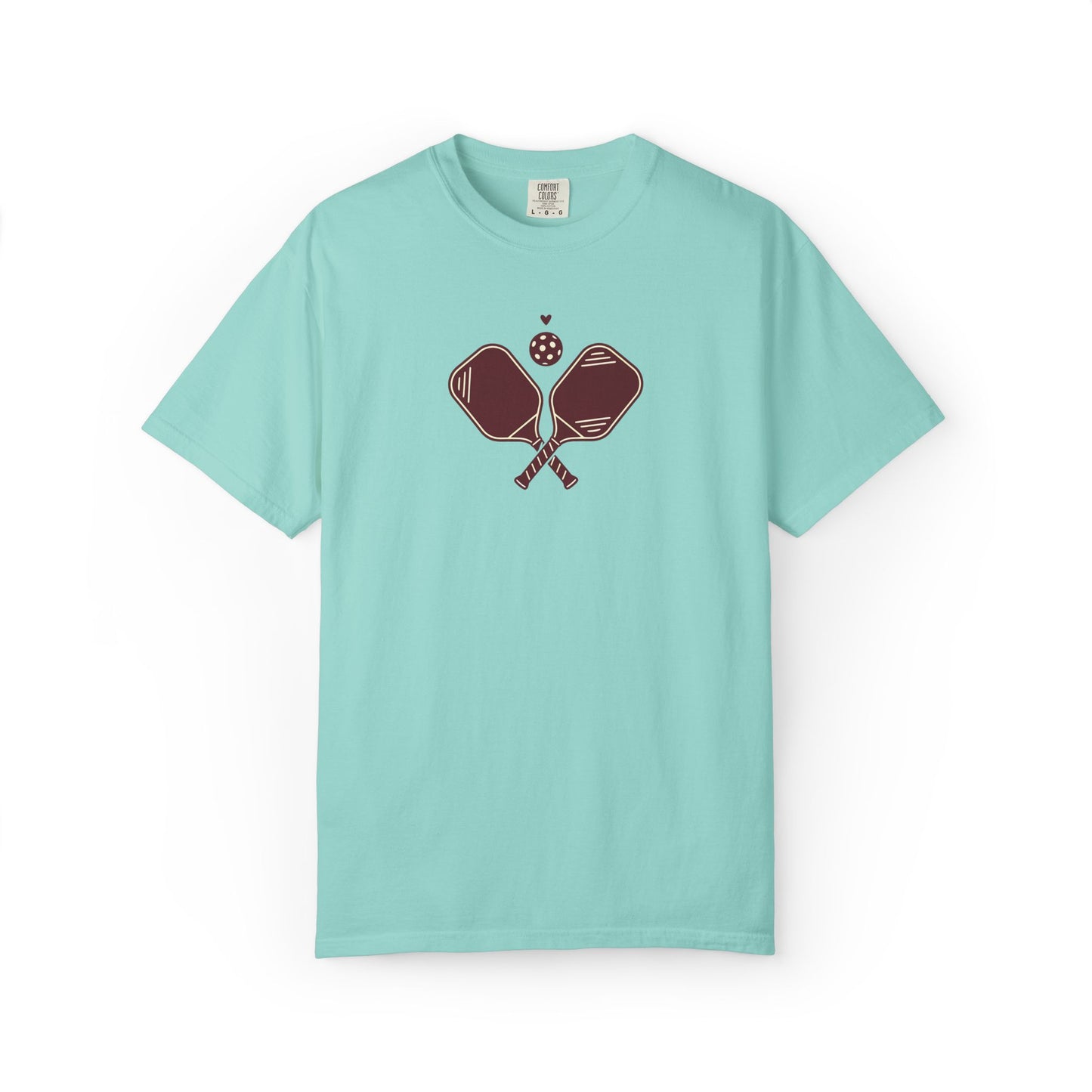 Pickleball Heart Icon Tee Pickler Love Minimalist Graphic Unisex Shirt