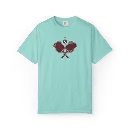 Pickleball Heart Icon Tee Pickler Love Minimalist Graphic Unisex Shirt