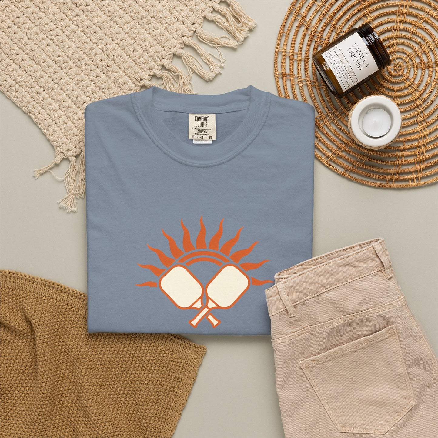 Pickleball Sun Badge Tee Pickler Vintage Minimalist Unisex Shirt