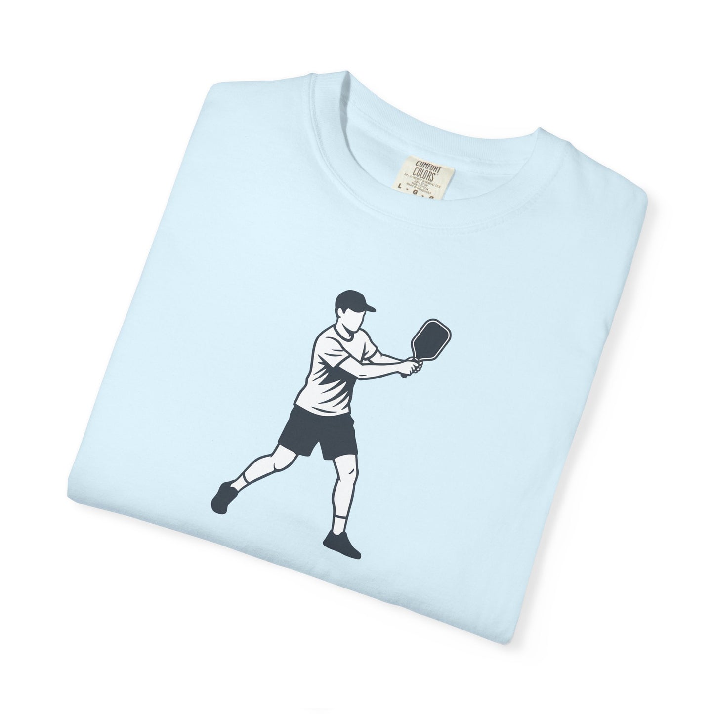 Pickleball Player Silhouette Tee Pickler Minimalist Men's Graphic Shirt