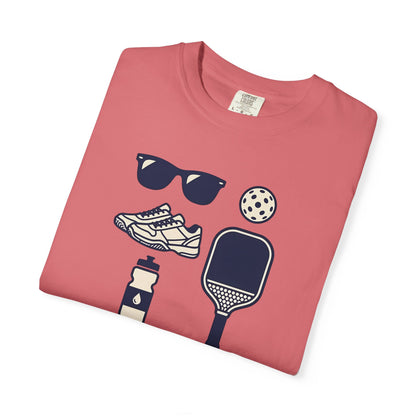 Pickleball Essentials Icon Tee Minimalist Pickler Sport Unisex Graphic Shirt