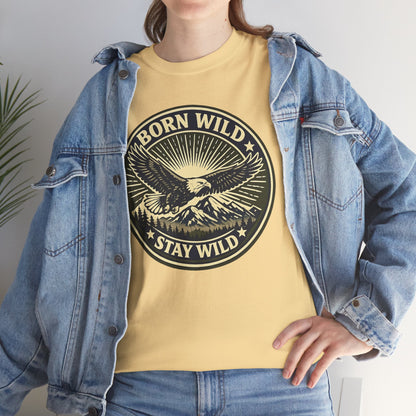 Eagle Ranger Patch Graphic Tee | Mid-Century Outdoor Shirt | Born Wild Stay Wild Unisex