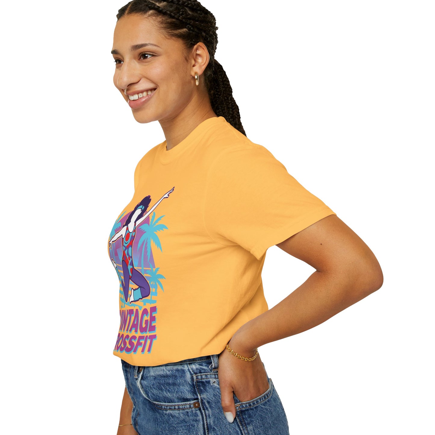 Vintage Crossfit Retro 80s Aerobics Graphic Tee | Gym Shirt Women