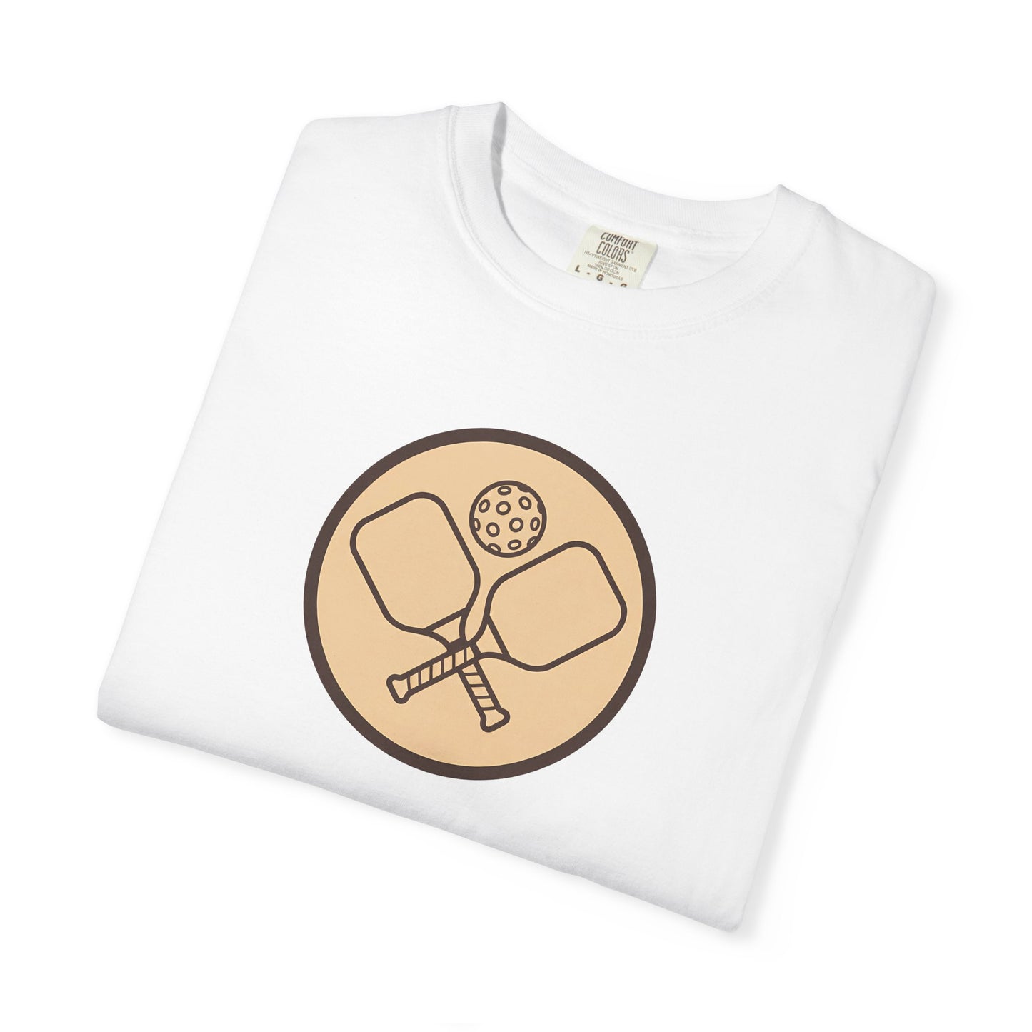 Vintage Pickleball Badge Tee Pickler Crest Minimalist Unisex Shirt
