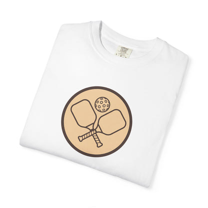 Vintage Pickleball Badge Tee Pickler Crest Minimalist Unisex Shirt