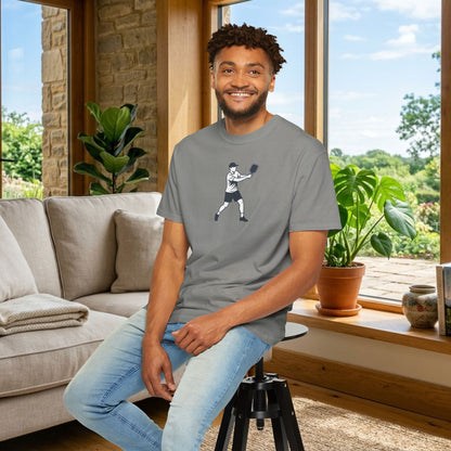 Pickleball Player Silhouette Tee Pickler Minimalist Men's Graphic Shirt