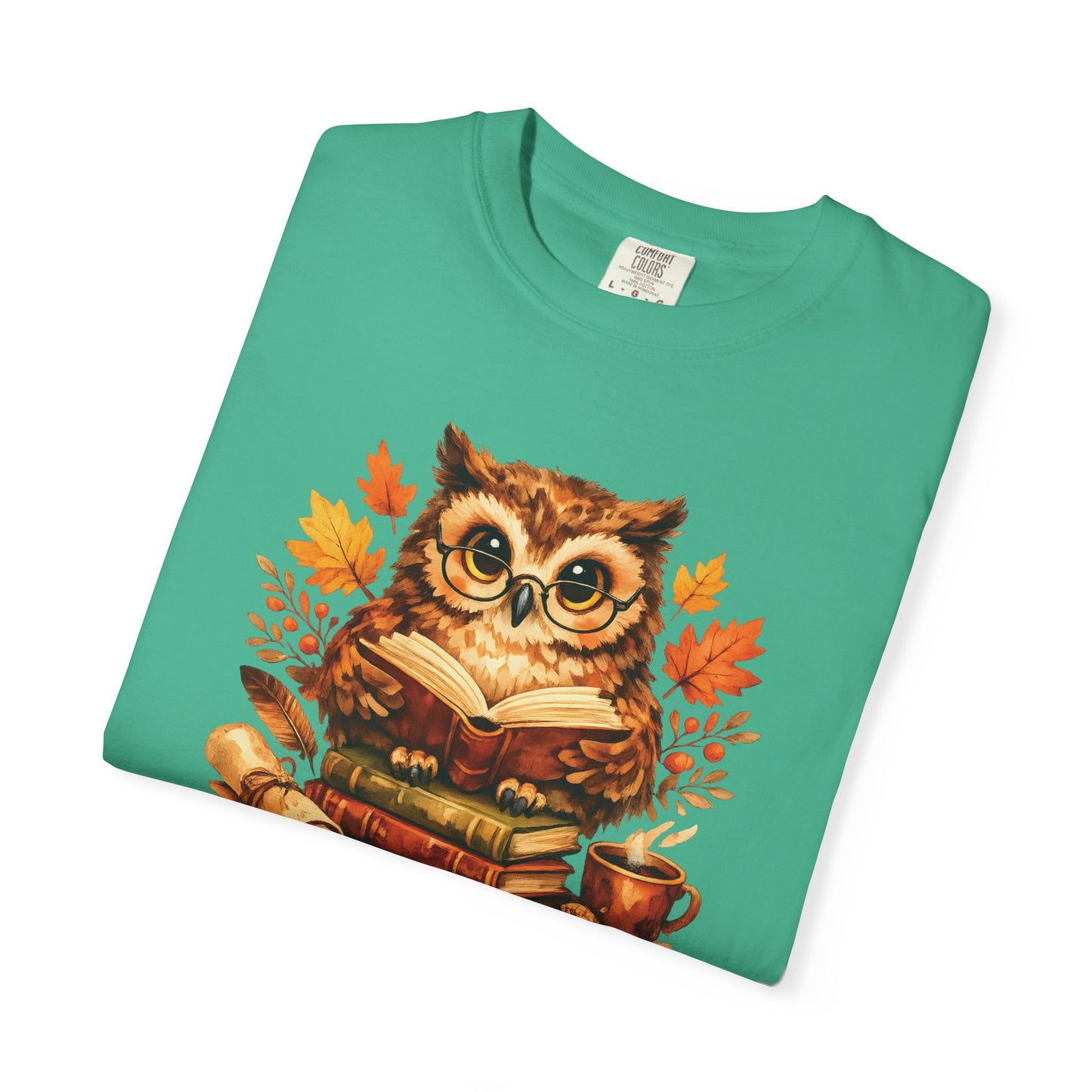 Wise Owl Watercolor Humor Tee | Book Lover Nature Shirt | Whimsical Wildlife Gift