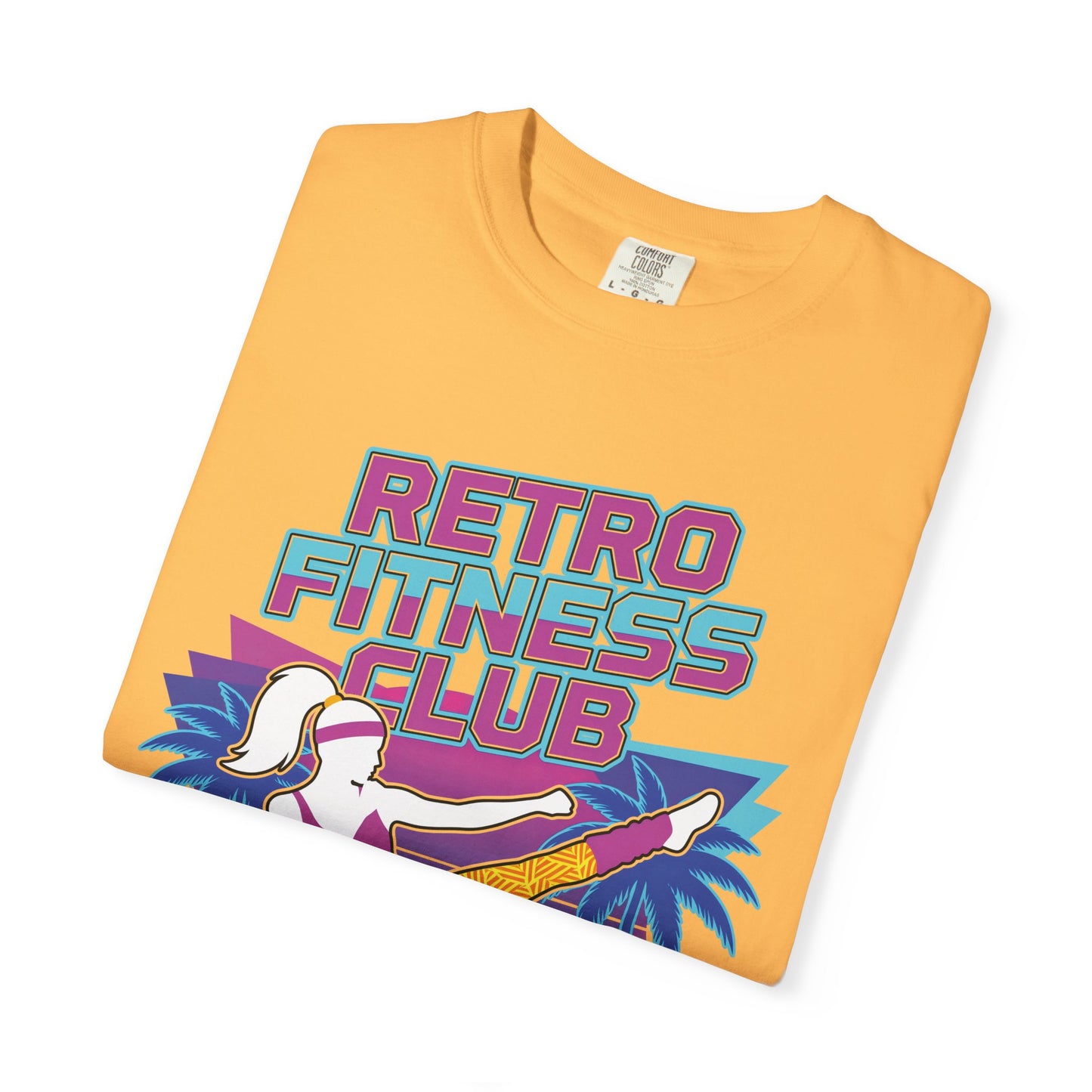 Retro Fitness Club High Kick 80s Tee | Vintage Aerobics Shirt Women