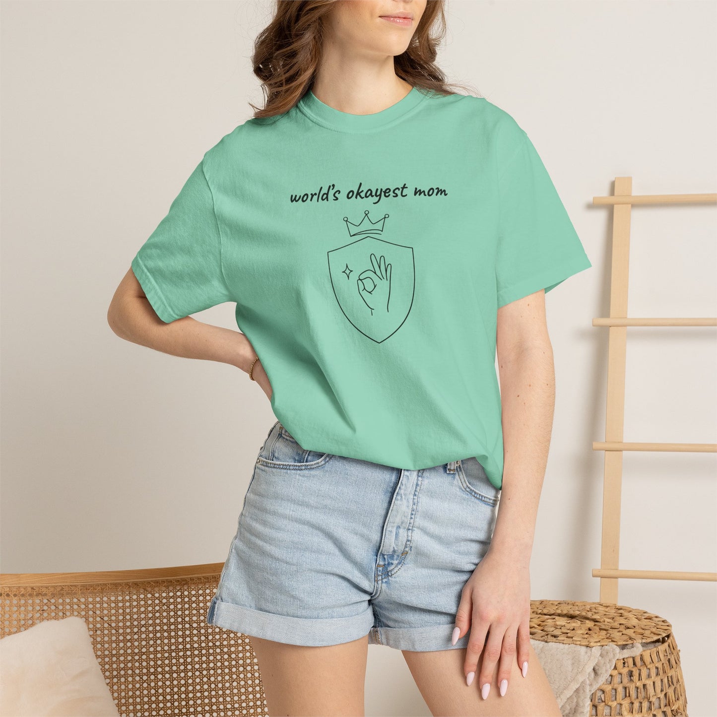 World's Okayest Mom Shirt | Funny Mom Gift | Mother's Day Tee | Mom Humor Shirt