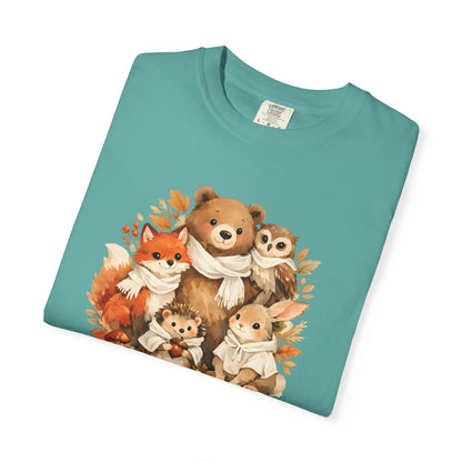 Woodland Friends Watercolor Tee | Forest Animal Gift Shirt | Wildlife Art | Nature Lover