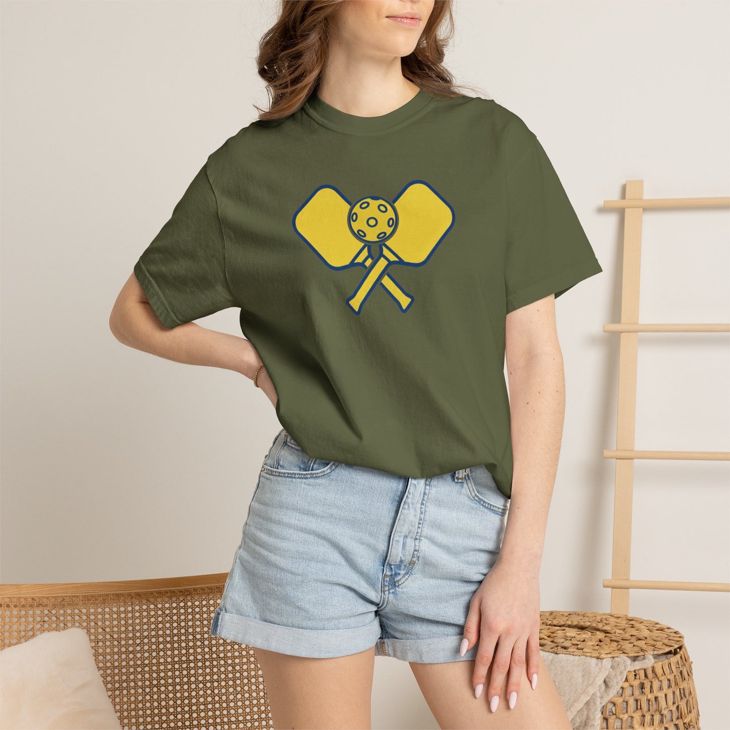 Pickleball Crossed Paddles Tee Pickler Minimalist Graphic Unisex Shirt