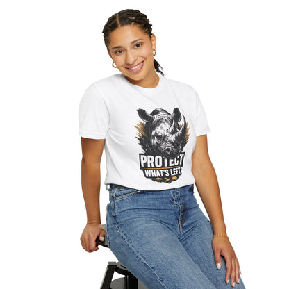 Black Rhino Conservation Tee | Protect What's Left | Endangered Species Shirt | Unisex