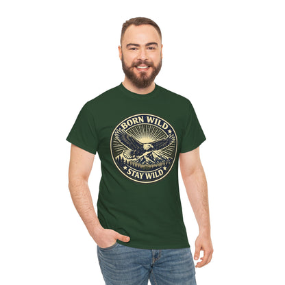 Eagle Ranger Patch Graphic Tee | Mid-Century Outdoor Shirt | Born Wild Stay Wild Unisex