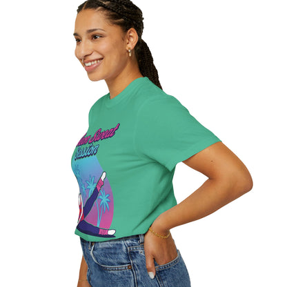Neon Sweat Session Retro 80s Aerobics Graphic Tee | Vintage Workout Shirt