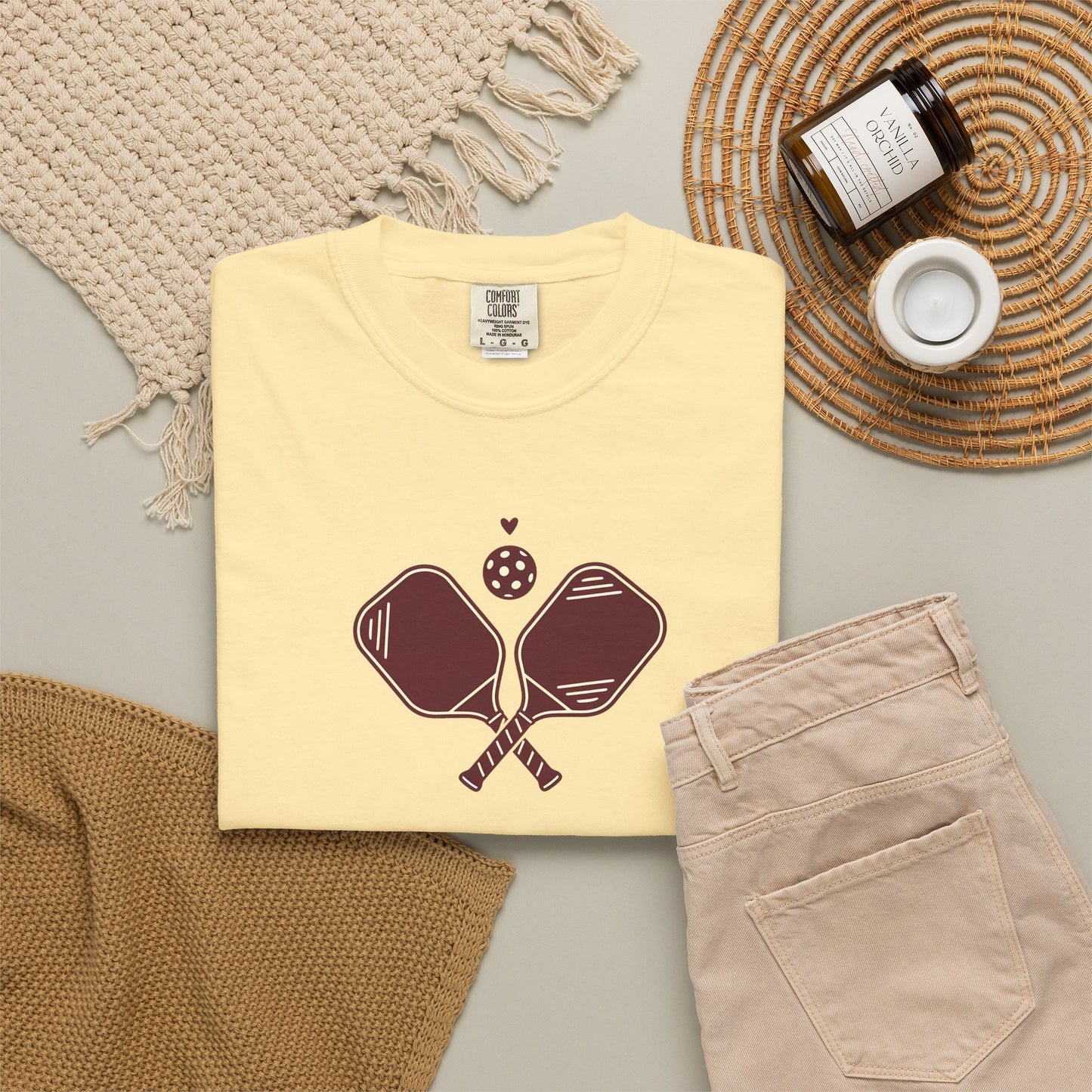 Pickleball Heart Icon Tee Pickler Love Minimalist Graphic Unisex Shirt