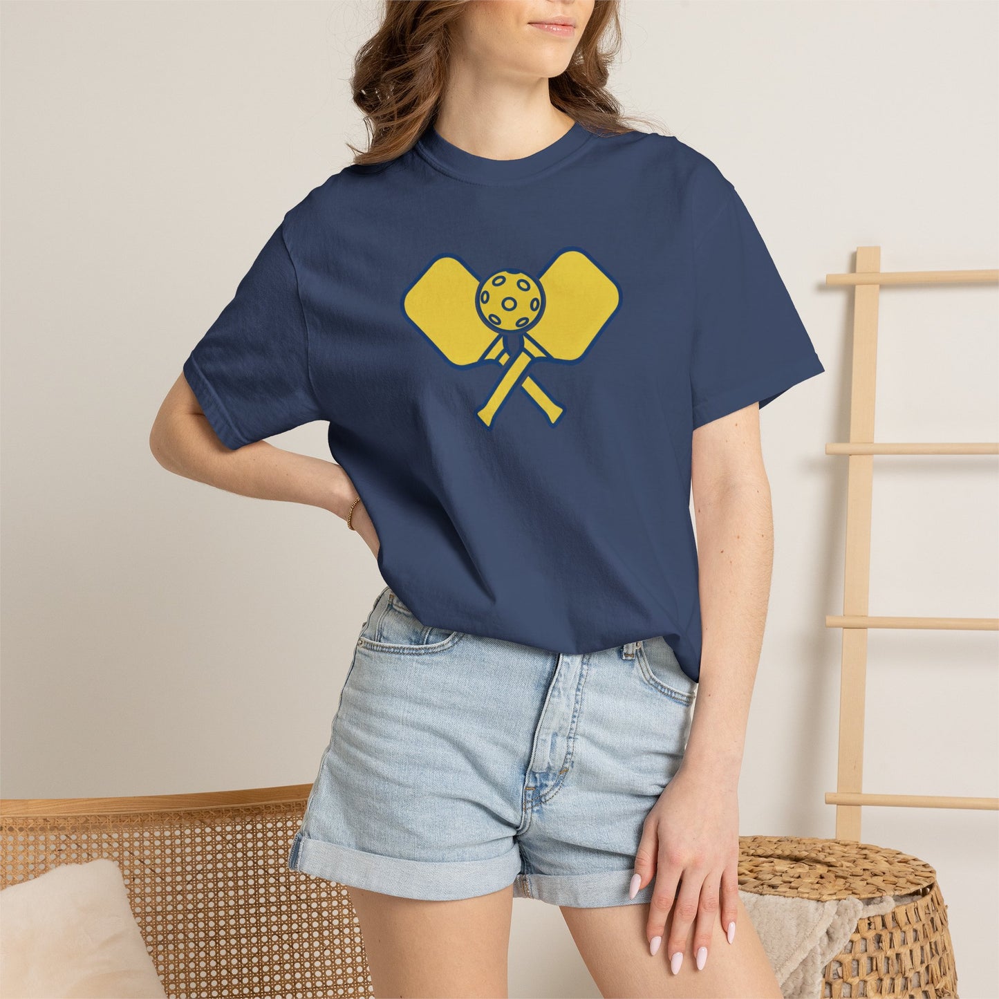 Pickleball Crossed Paddles Tee Pickler Minimalist Graphic Unisex Shirt