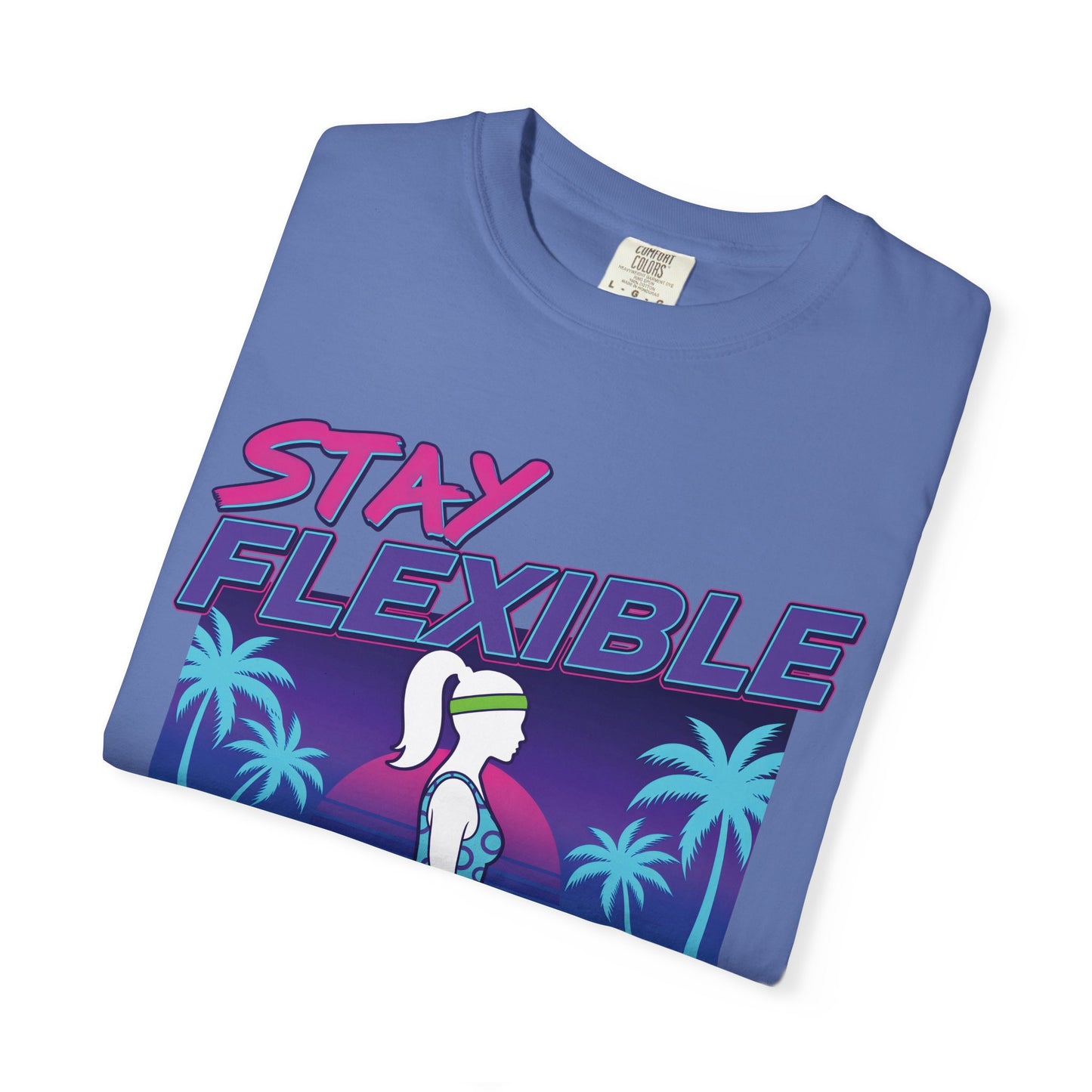 Stay Flexible Retro 80s Splits Aerobics Tee | Vintage Gym Shirt Women