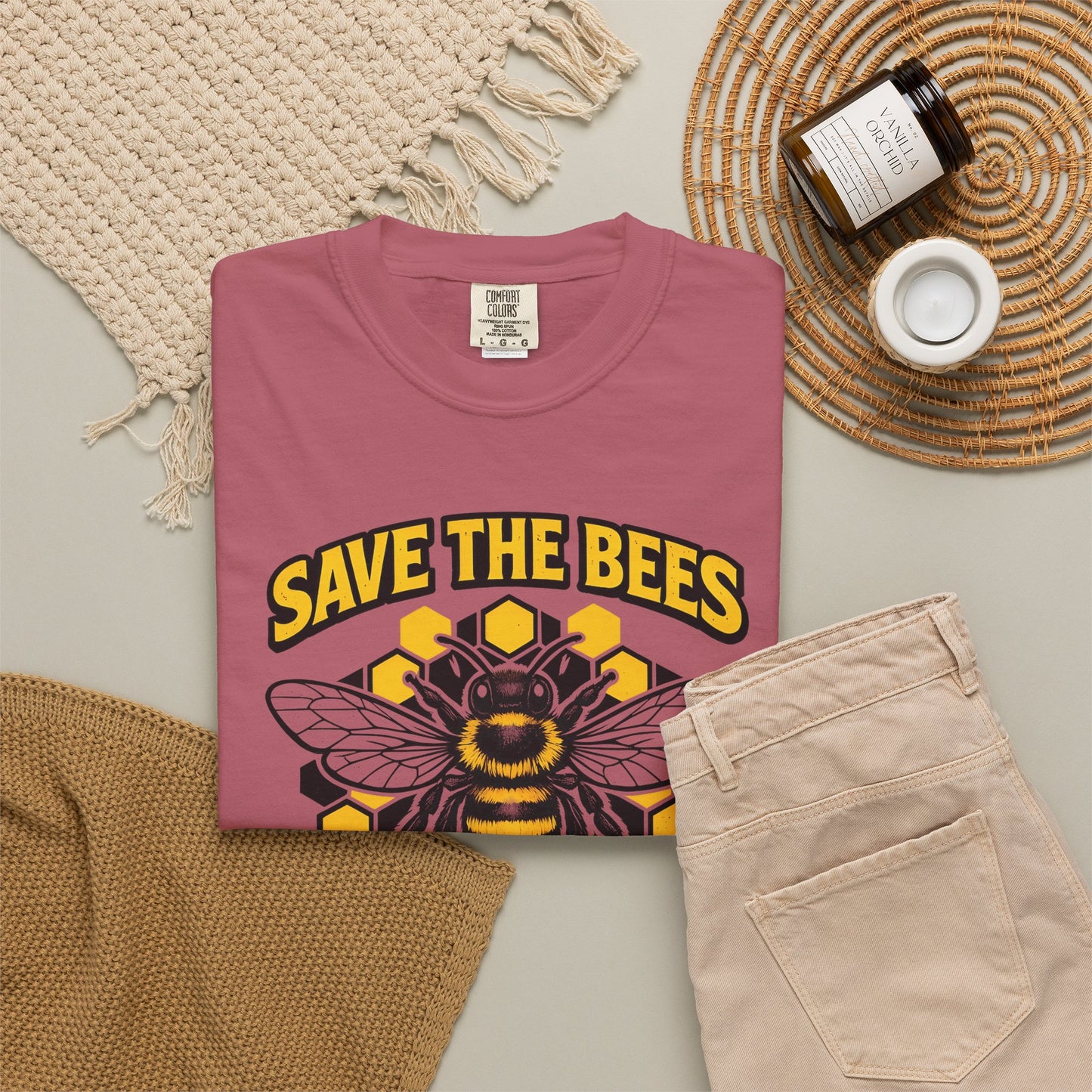 Save the Bees Graphic Tee | Bee Kind Conservation Shirt | Earth Day Gift | Nature Tee