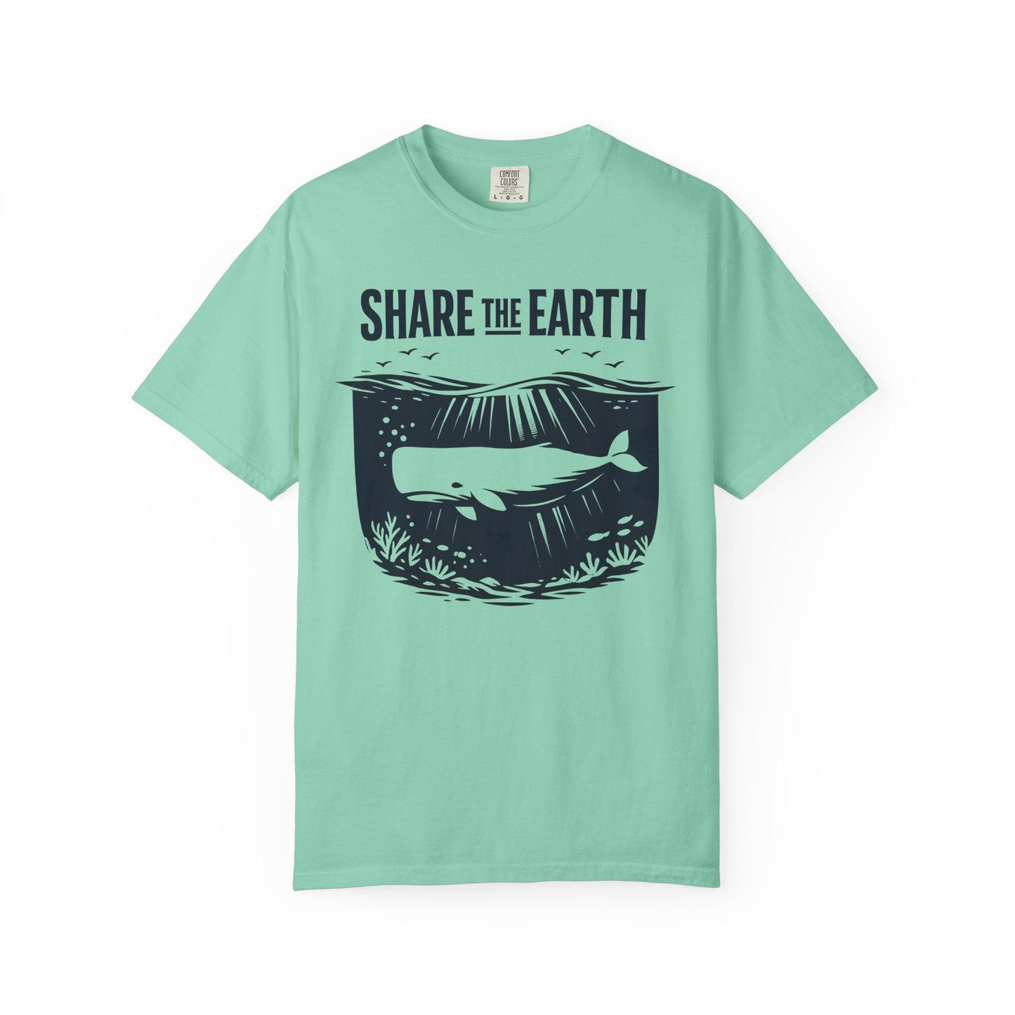 Whale Conservation Tee | Share the Earth Graphic Shirt | Ocean Wildlife Gift | Unisex