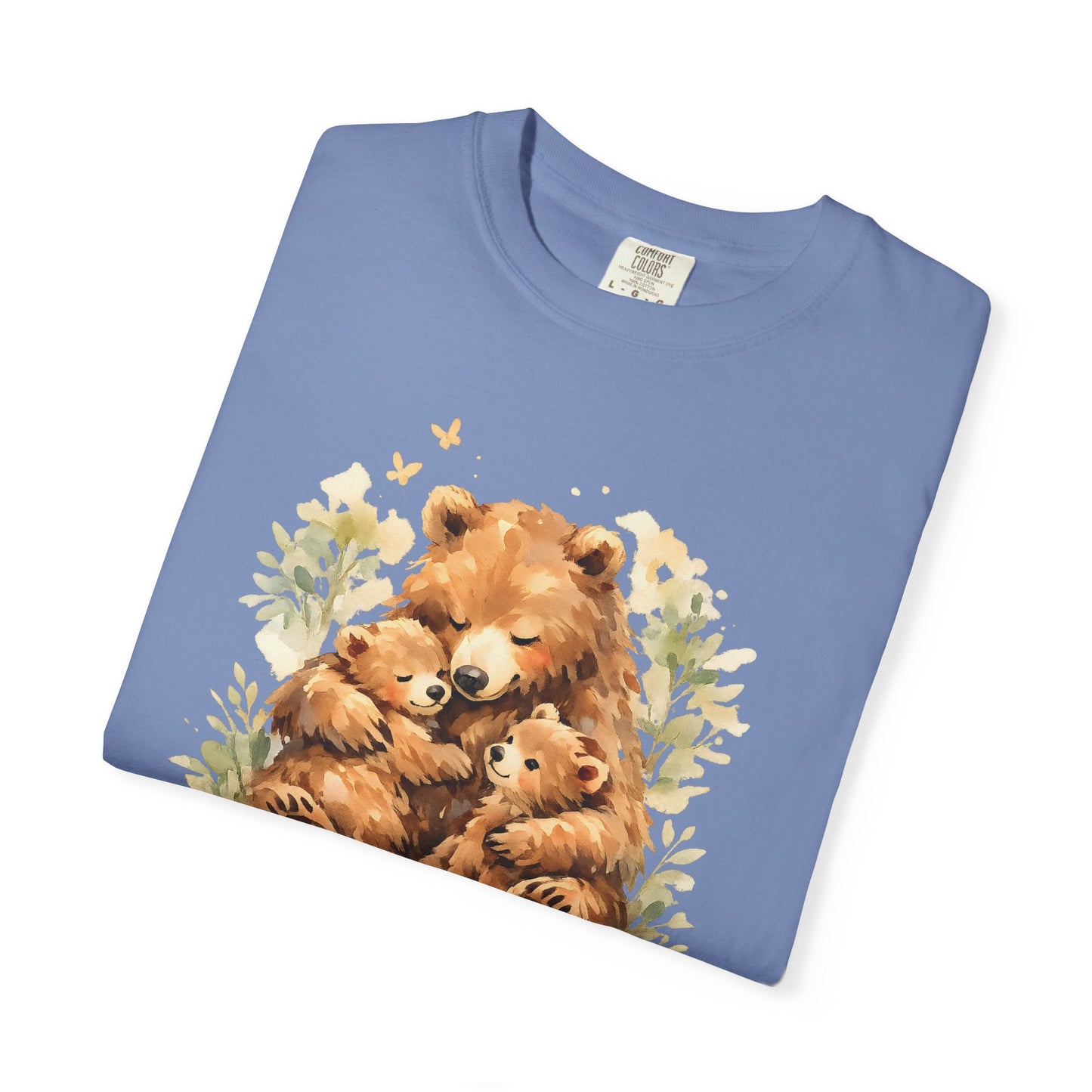 Mother Bear and Cubs Watercolor Tee | Wildlife Art Shirt | Mother Nature Gift | Unisex