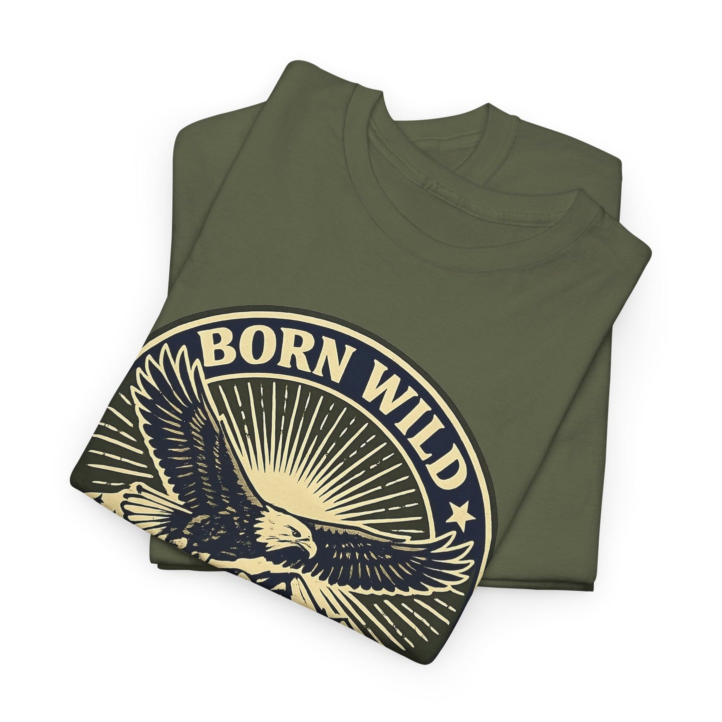 Eagle Ranger Patch Graphic Tee | Mid-Century Outdoor Shirt | Born Wild Stay Wild Unisex