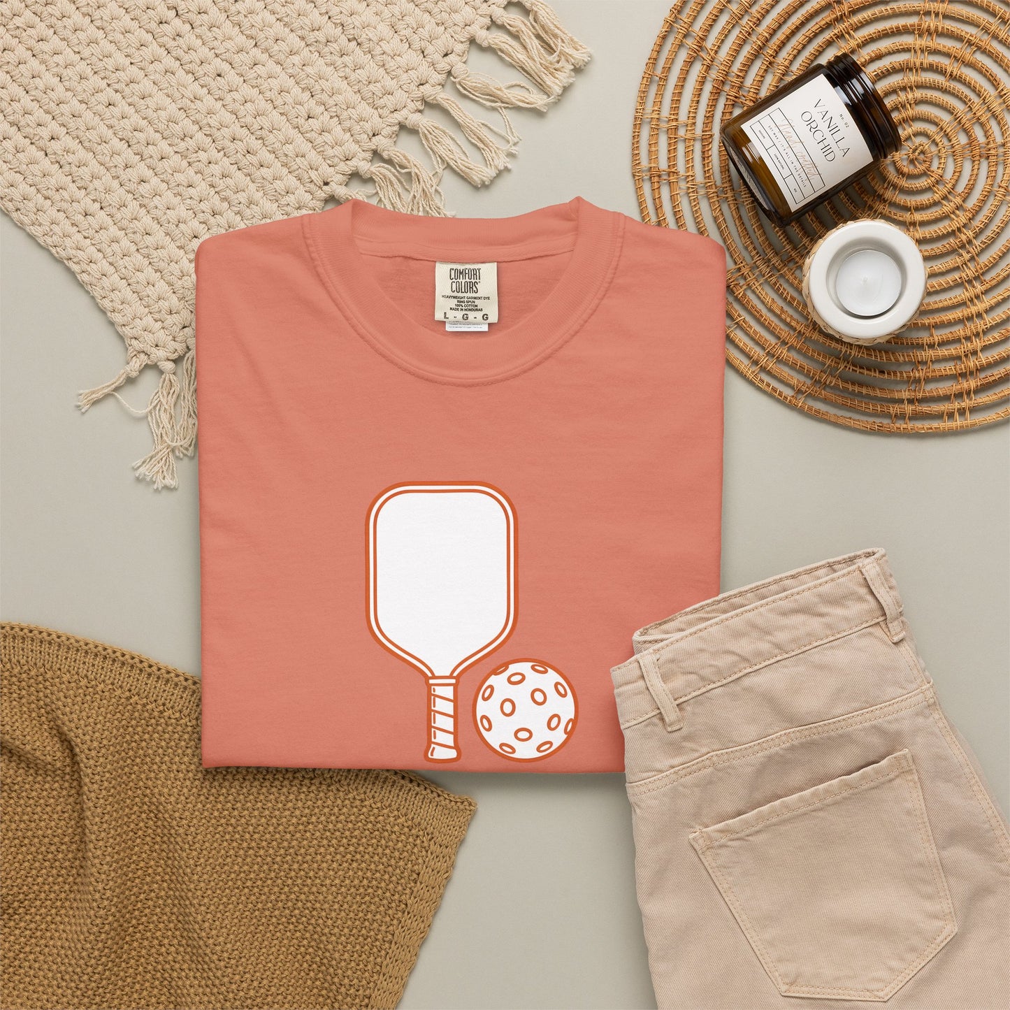 Pickleball Paddle And Ball Icon Tee Minimalist Pickler Unisex T-Shirt