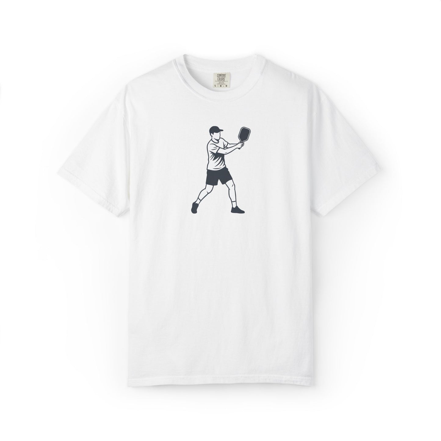 Pickleball Player Silhouette Tee Pickler Minimalist Men's Graphic Shirt
