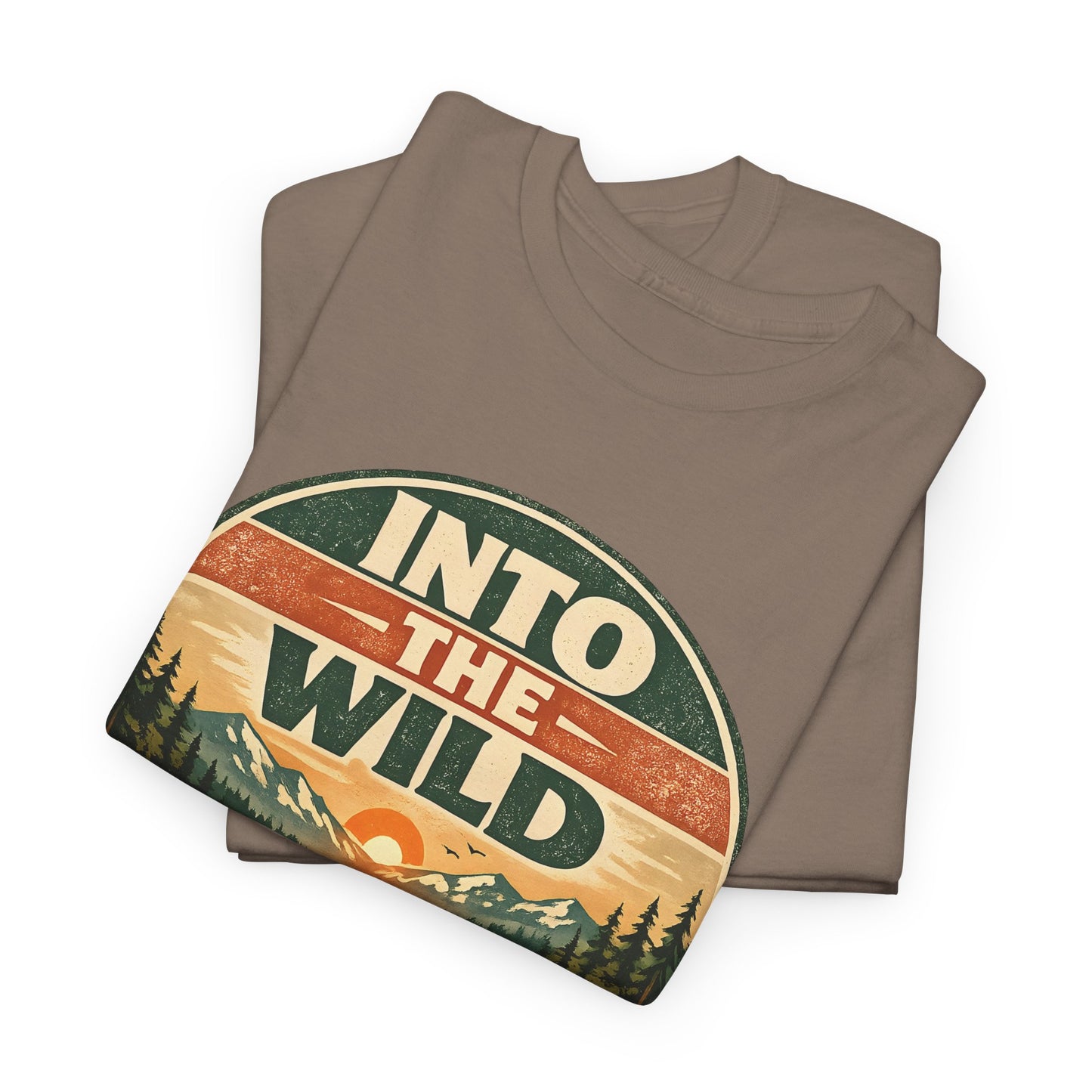 Into the Wild Canoe Badge Tee | Vintage Outdoor Graphic Shirt | Camping Adventure Gift