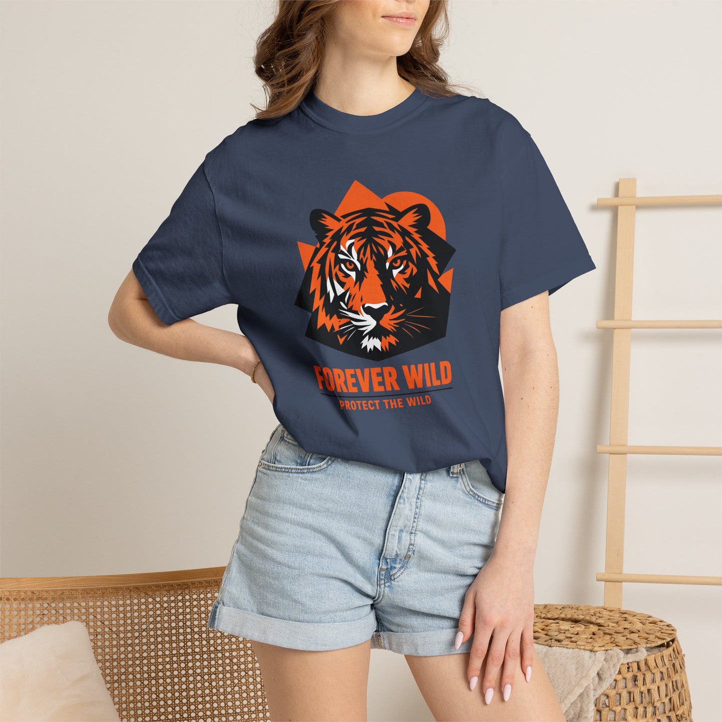 Tiger Forever Wild Conservation Tee | Protect the Wild Shirt | Endangered Animal Gift