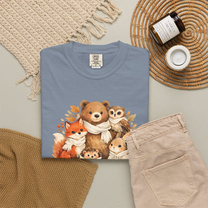 Woodland Friends Watercolor Tee | Forest Animal Gift Shirt | Wildlife Art | Nature Lover