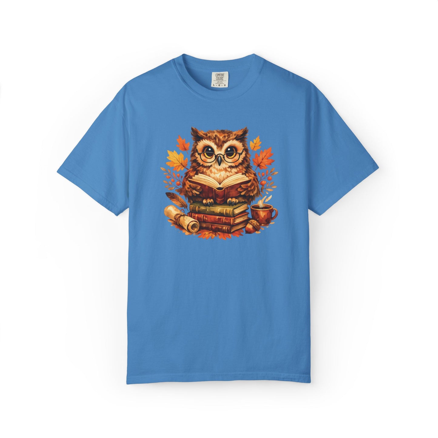 Wise Owl Watercolor Humor Tee | Book Lover Nature Shirt | Whimsical Wildlife Gift