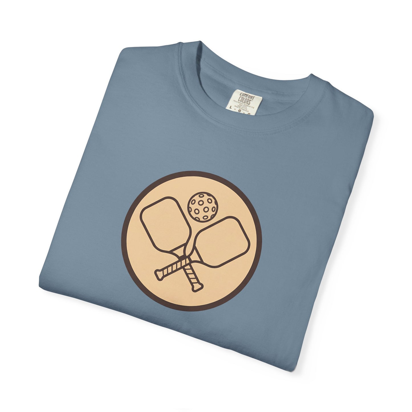 Vintage Pickleball Badge Tee Pickler Crest Minimalist Unisex Shirt